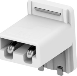 Poke-in connector, 2 pole, pitch 3.3 mm, straight, natural, 2213188-2