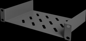 DN-10-TRAY-1-B 10" shelf, 1U, black