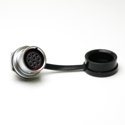 Złącze wielostykowe przemysłowe 10-pinowe M16 Montaż przedni Gniazdo RS PRO