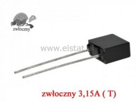 3,15A bezp.obud. prost. PCV zwłoczny 8,4x7,6