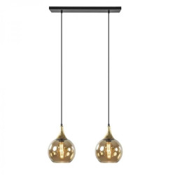 Lampa wisząca nowoczesna 2xE27 CALLISTO BLACK/GOLD