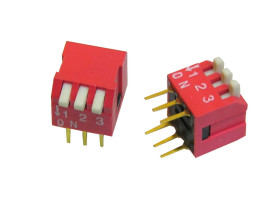 Przełącznik DIP switch 3 tory kątowy