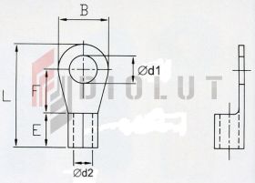 KON2-6 Końc. oczkowa nieizol. 1,5-2,5mm2/M6 100szt