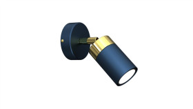 Kinkiet Joker Navy Blue/Gold 1Xgu10 Mlp7722 Milagro