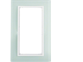 BERKER B.7 Ramka z dużym wycięciem szkło białe/biały mat 13096909 HAGER