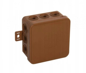 Puszka hermetyczna N/T IP54 75x75x39mm brązowa