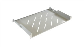 Półka Regulowana 19Cali 1U Głębokość 300Mm V Ral7035