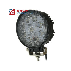 Lampa LED halogen 9x3W 10-30V IP68 Epistar led car okrągły