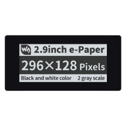 2.9" Touchscreen E-Paper Display Module for Raspberry Pi Pico (296×128) (Black/White)
