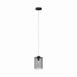 Lampa wisząca zwis NIRA, dymiony szklany klosz, źródło 1*E14 - MD3523-1-EBCN Zuma Line