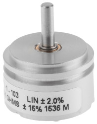 Potencjometr 10kΩ typ Obrotowy Bourns średnica wału 3,18 mm 1W długość wału 12.7mm średnica 22.23mm Montaż na siłowniku