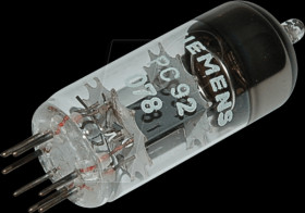 PC92 Electron tube, triode, miniature, 7-pin, 300 mA