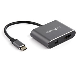 Adapter, 4K, do wyświetlaczy: 1, USB C, USB C, HDMI, Mini DisplayPort