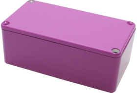 Aluminum die cast enclosure, (L x W x H) 112 x 60 x 42 mm, purple, IP55, 1590BSPR