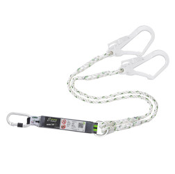 Linka ogranicznika upadku, Karabińczyk blokujący, Śruba, Podwójny