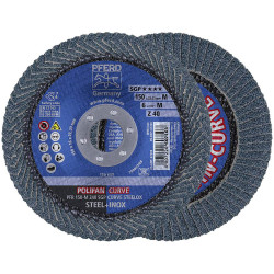 PFERD 67689072 z sgp curve flap Disc 150 mm for steel/stainless steel