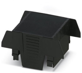 Upper part of housing, ABS/PC, (W x H x D) 52.6 x 74.65 x 36.95 mm, black, for enclosure, 1074755