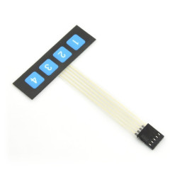 Klawiatura numeryczna membranowa samoprzylepna - 4 klawisze