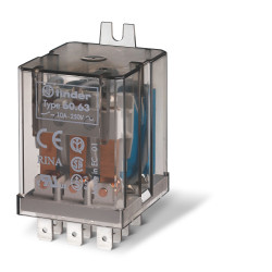 Przekaźnik 12V ac 3PDT, 3PDT Finder, montaż kołnierzowy