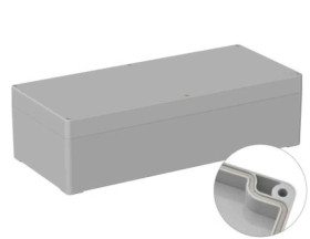 Obudowa ogólnego użytku ekranowana Szary IP66 Silikon, 160 x360 x 100mm, RS PRO 5U3