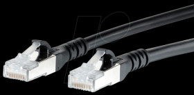 1308453000-E Patch cord RJ45 Cat.6A AWG26 S/FTP LSHF 3.0 m black