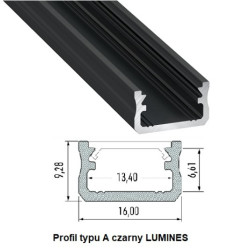 Profil LUMINES typ A czarny anod. 3m n/t 775883