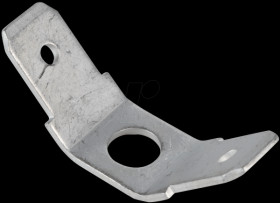 Screw-on flat connectors, 2 x 45°, 5.3 mm