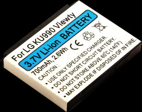 10543 Smartphone battery for LG devices, Li-Ion, 700 mAh
