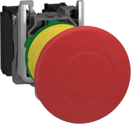 Emergency stop, pull release, mounting Ø  22 mm, unlit, 1 Form A (N/O) + 1 Form B (N/C), XB5AT845