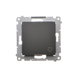 Simon 54 Przycisk dzwonek” (moduł) 16AX 250V zaciski śrubowe czarny mat DD1A.01/49