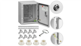 Obudowa Hermetyczna Rozdzielnia Metalowa Z Płytą Montażową 250X200x150 Ip65...