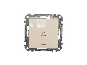 SEDNA DESIGN & ELEMENTS Wyłącznik zwierny przycisk "dzwonek" z podświetleniem beżowy SDD112131L SCHNEIDER ELECTRIC