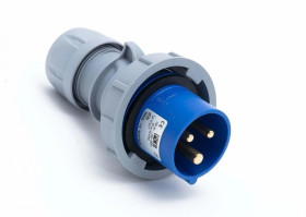 Wtyczka przenośna 16A 3P 230V niebieska IP67 TURBO SHARK 0132-6TT