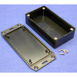 Hammond 1591BFLBK Multipurpose FRABS Enclosure Flanged Lid 112 x 62 x 31 Black