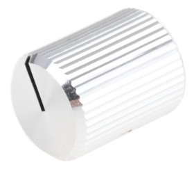 Pokrętło potencjometru oś: 3.2mm średnica: 10mm Okrągłe Aluminium Srebrny RS PRO