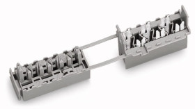 Gniazdo 6-polowe 1,5mm2 5xL, 1xPE szare 730-106 /50szt./