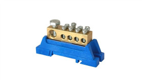 Zacisk Ochronny 1X(25/4X6) - Niebieski