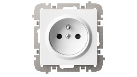 Vestra Gniazdo 2P+Z Bez Ramki Podtynkowe Ip20 Biały 3833-10