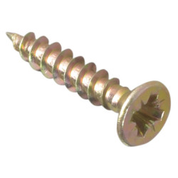ForgeFix MPS3520Y Multi-Purpose Pozi Screw CSK ST ZYP 3.5 x 20mm Box 200