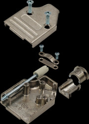 MHDM35-37-K D-Sub cap, 37-ping, angled, silver, size C