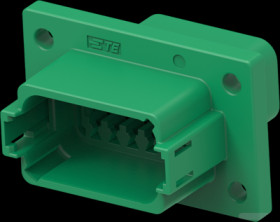 Pin housing, 12 pole, for DEUTSCH DT series, DT04-12PC-L012