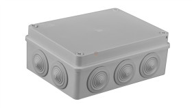 Puszka N/T Hermetyczna 190X140x70 10 Dławików Ip55 Szara S-Box 406