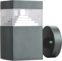 Kinkiet LED 6W 400lm 4000K/neutralna IP44 zewnętrzny stalowy szary SALIX-S 20 6W NW GXPS097