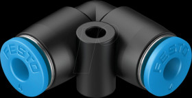 130740 Connector, L-shaped, diameter 4 mm &lt;&gt; diameter 4 mm