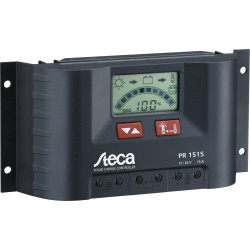Steca 756485 PR 1515 Charge Controller PWM 12V/24V 15A 900Wp LCD Display