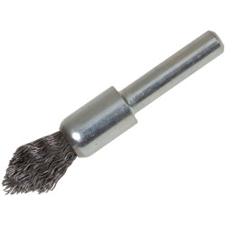 Lessmann 451.162 Pointed End Brush with Shank 12/60 x 20mm, 0.30 Steel Wire