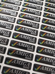 Amiga 600 Black Dome Label (One Piece)