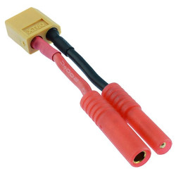 XT60 Male to HXT 4mm 5cm