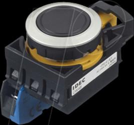 CW4B-M1E10B CW-22mm, PB, momt, metal, 1NO, bk