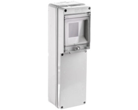 Rozdzielnia budowlana pusta 4 mod.2 gniazda bez otworów szara EC69001